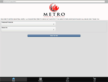 Tablet Screenshot of metrosupplyllc.com